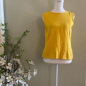 David Meister Yellow Sleeveless Top - Size L